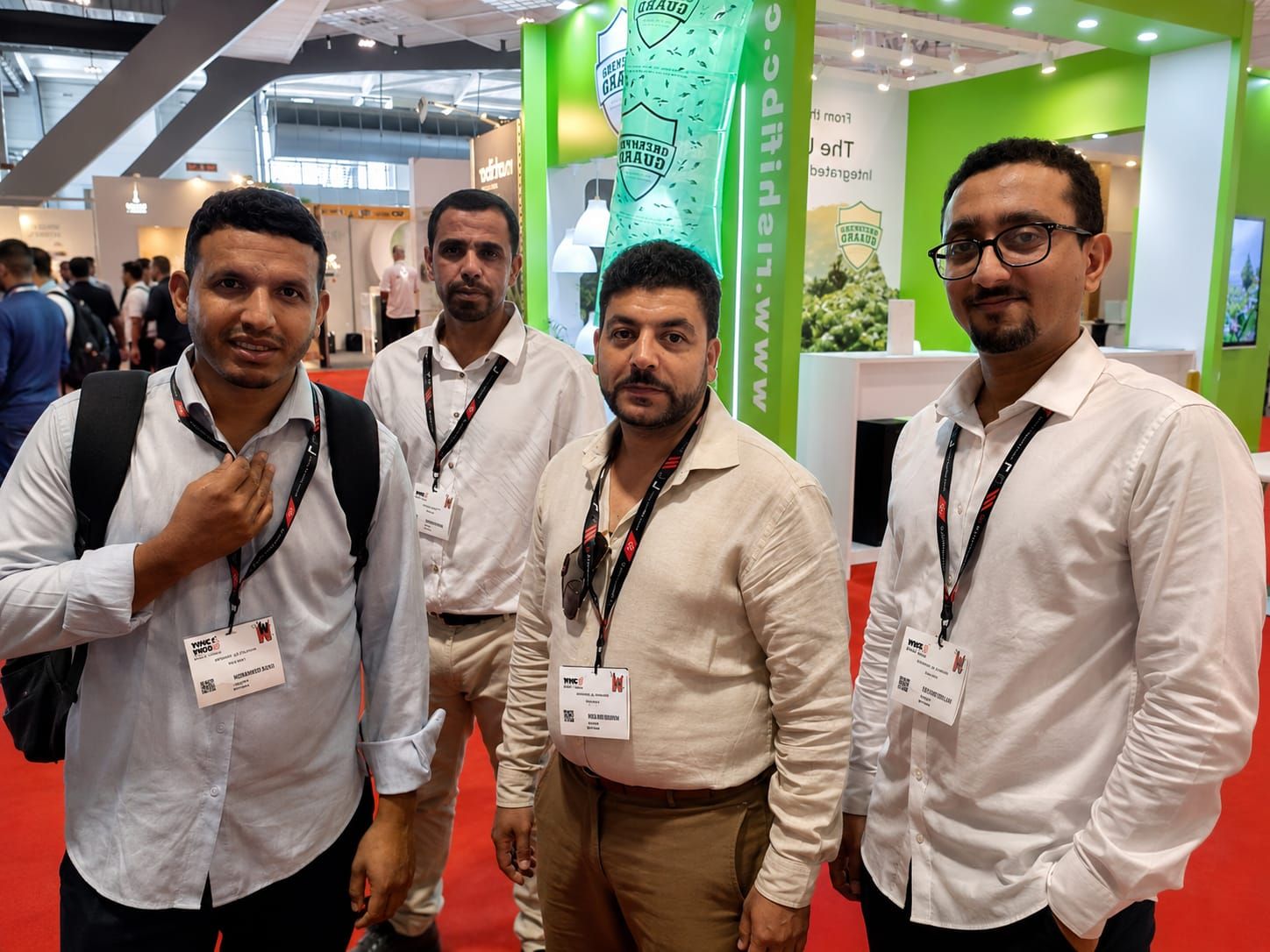 Ali representing Yem'KAF at the World Coffee Show in Brussels